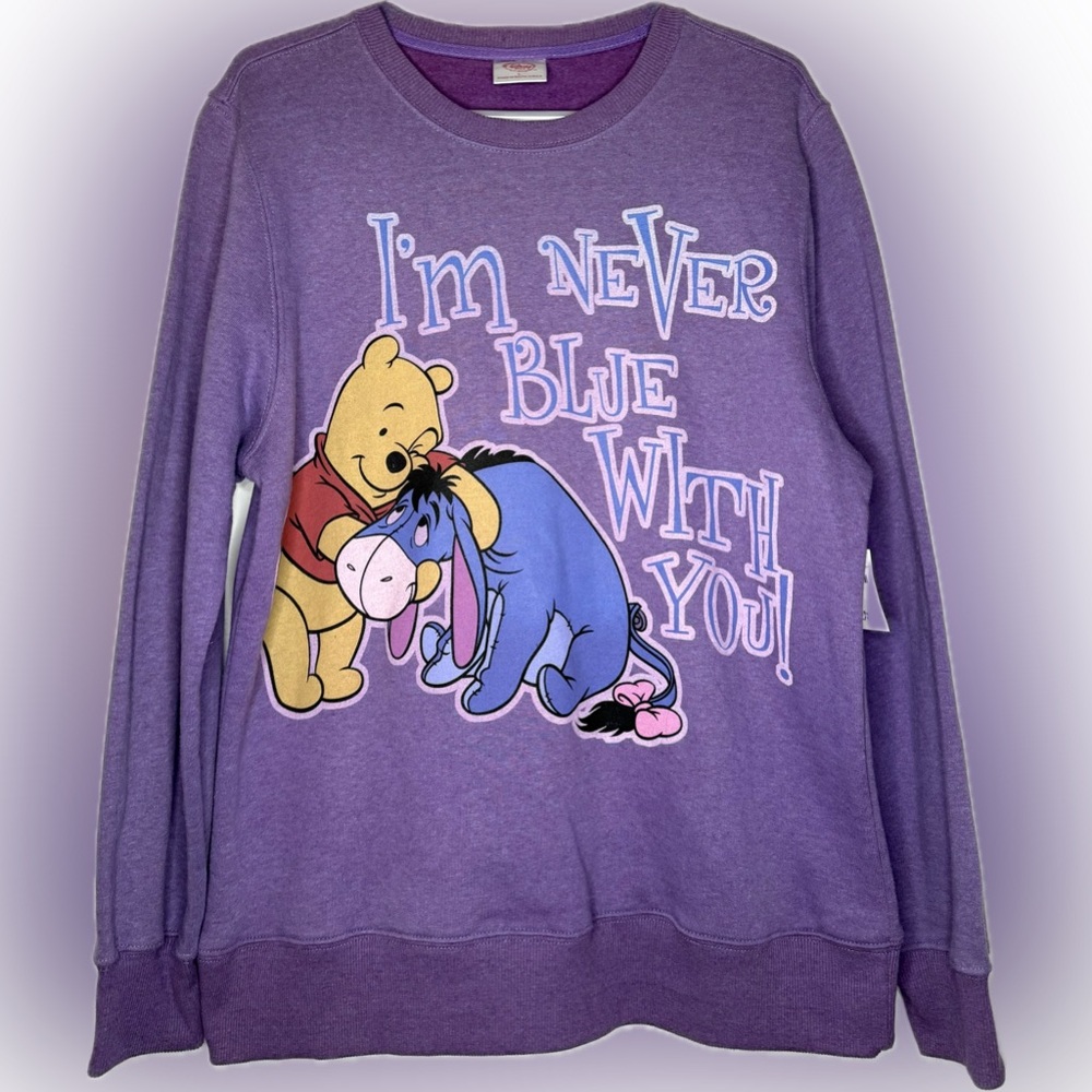 NEW Disney Store Winnie the Pooh & Eeyore Sweatshirt Size L